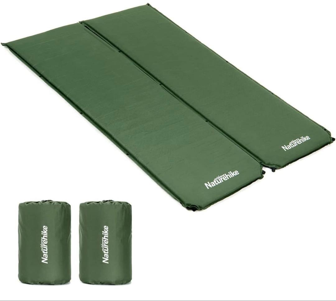 【3個】Naturehike エアーマット 自動膨張 厚手5cm（グリーン）