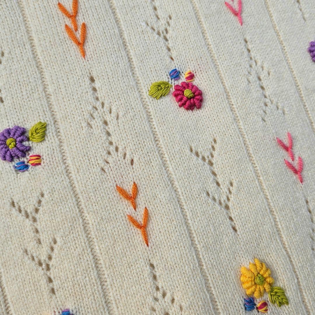 完売・美品 ヤンヤン Yan Yan daisy skirt ニットスカートXS