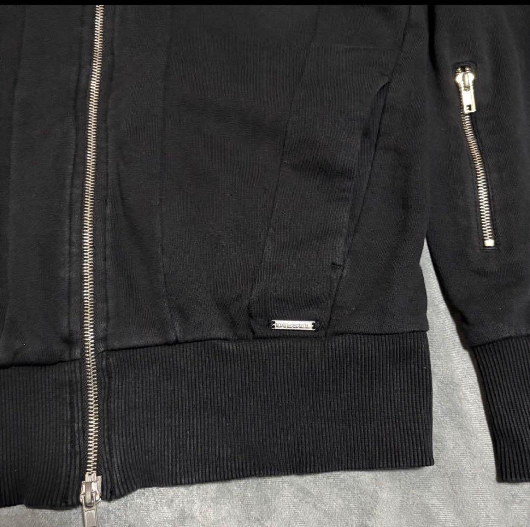 【希少】00s DIESEL gimmick zip hoodie