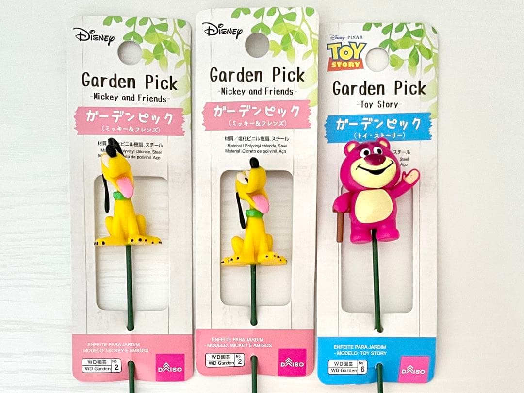 ❤️【ダイソー】新品 ディズニー ガーデンピック ミッキー&フレンズ 23本セット