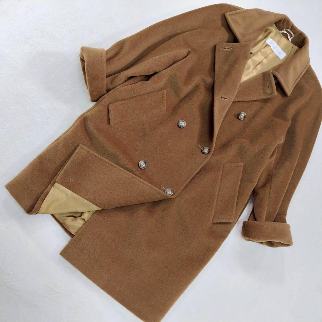 Max Mara マックスマーラ カシミア コート 高級 白タグ キャメル