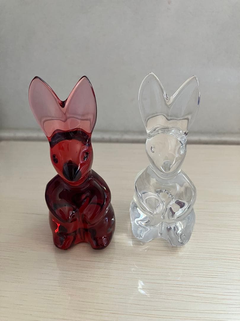 バカラ　うさぎ　2点セット