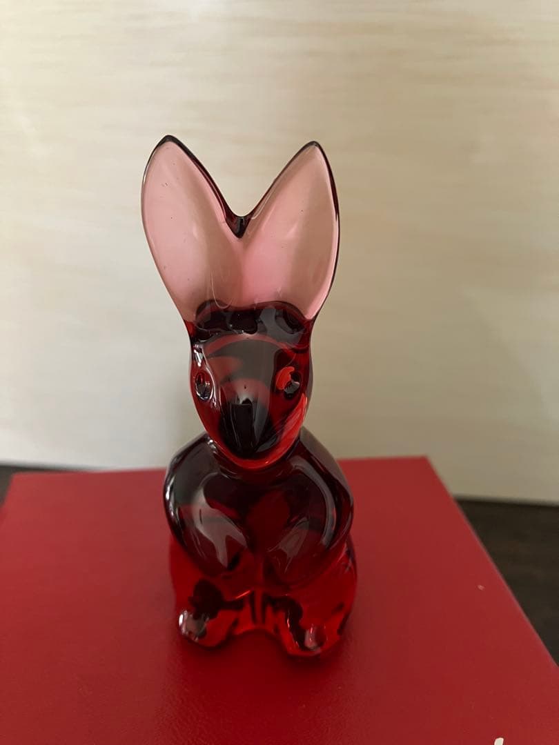 バカラ　うさぎ　2点セット