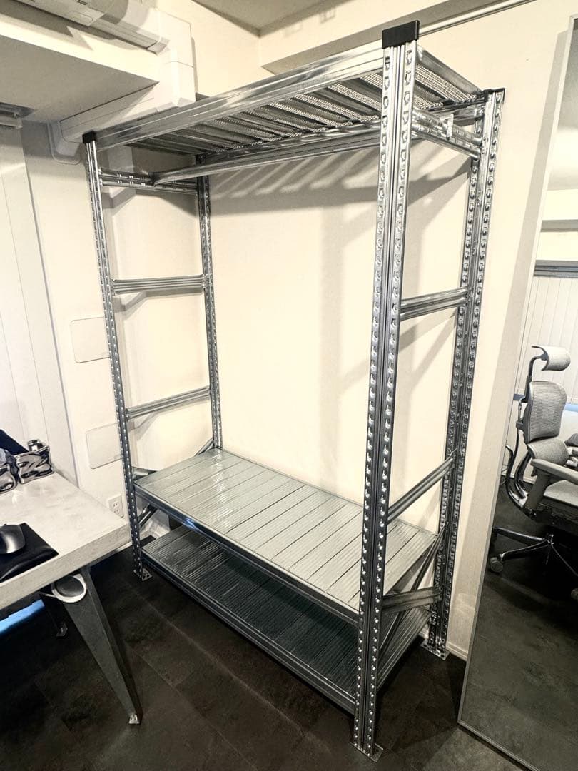 メタルシステム ハンガーラック 幅127.7cm×高さ184cm×奥行50cm