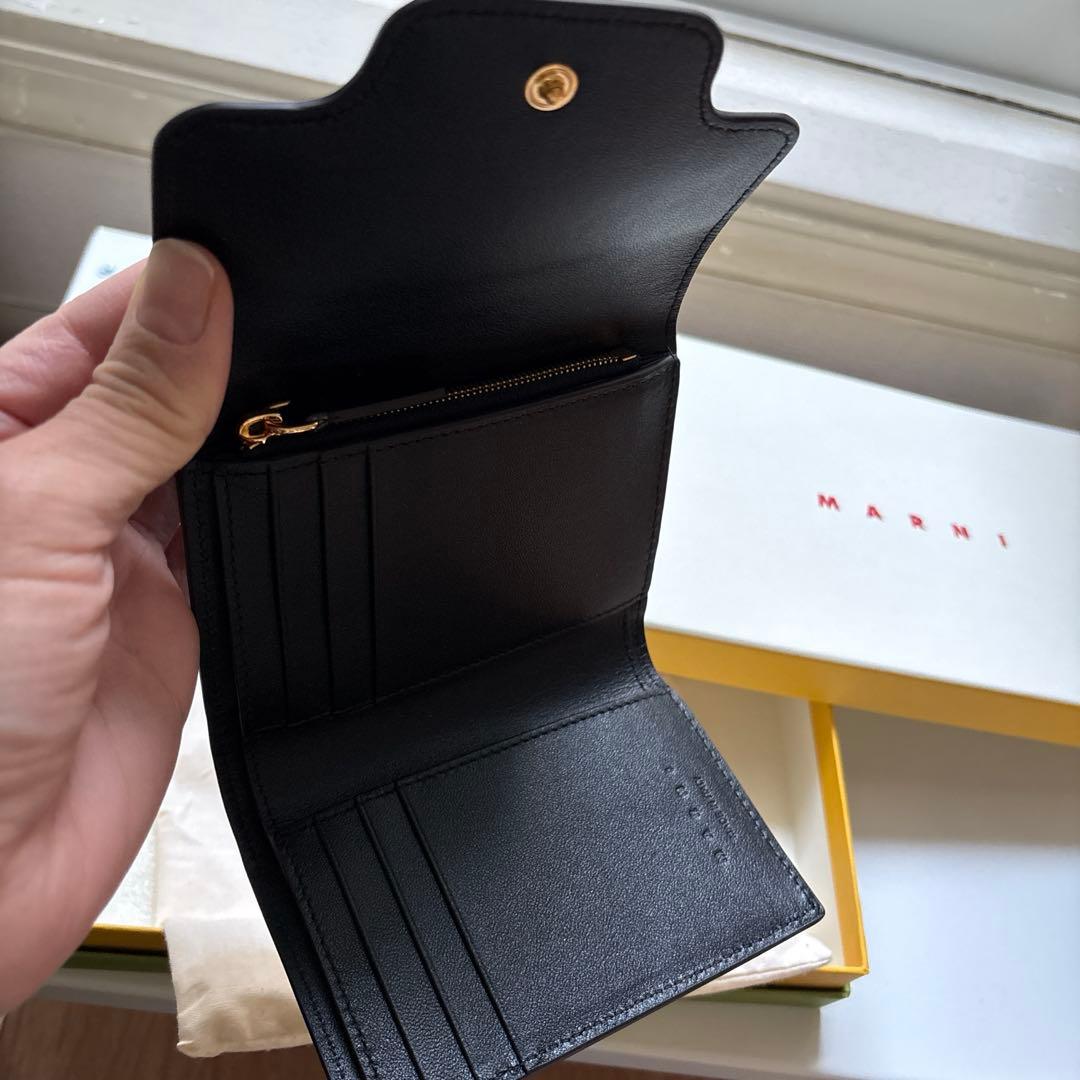 MARNI 三つ折り財布 ブラック