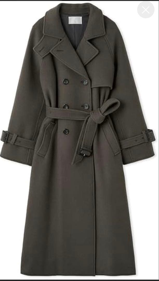 【新品】CELFORD[セルフォード] ウール混ロングトレンチコート 38