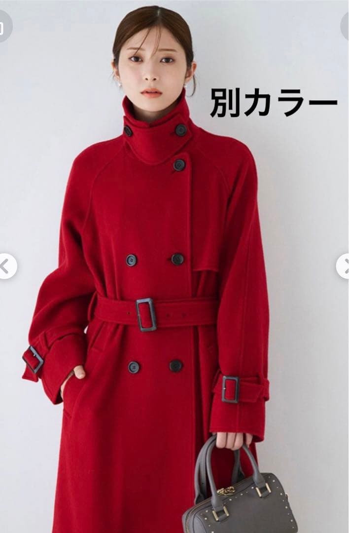 【新品】CELFORD[セルフォード] ウール混ロングトレンチコート 38