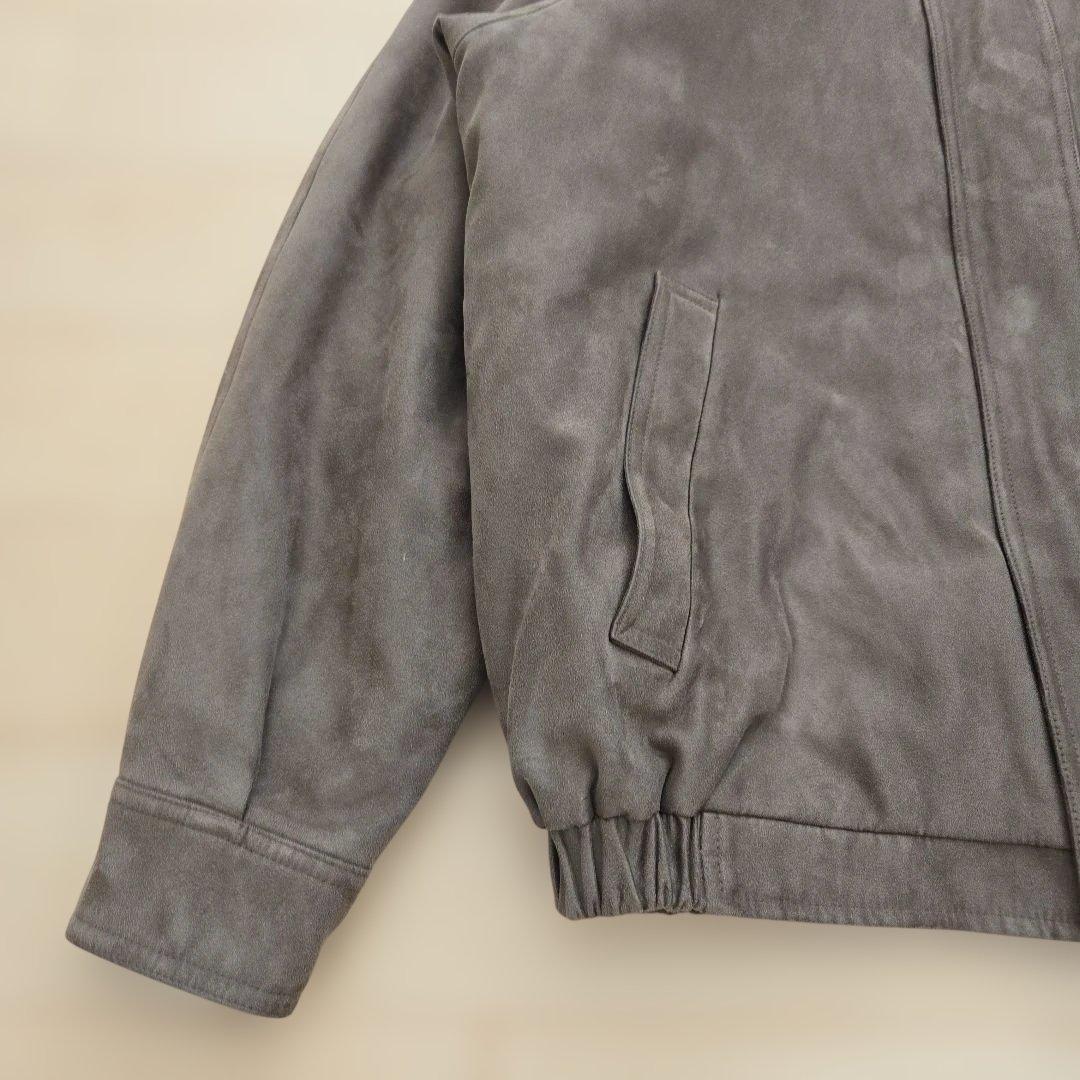希少 claiborne クレイボーン スエードブルゾン ブラウン Mサイズ