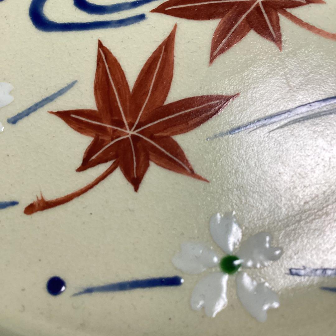 京焼雲錦流水絵皿　　11客　新品未使用　　嘉豊作