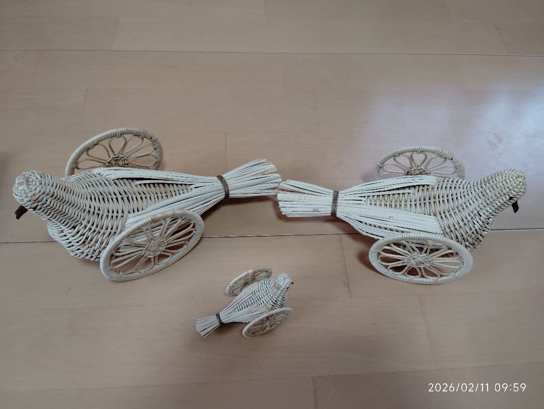 超貴重　あけび細工　はと車　民芸品　郷土玩具　野沢温泉　工芸品　鳩車