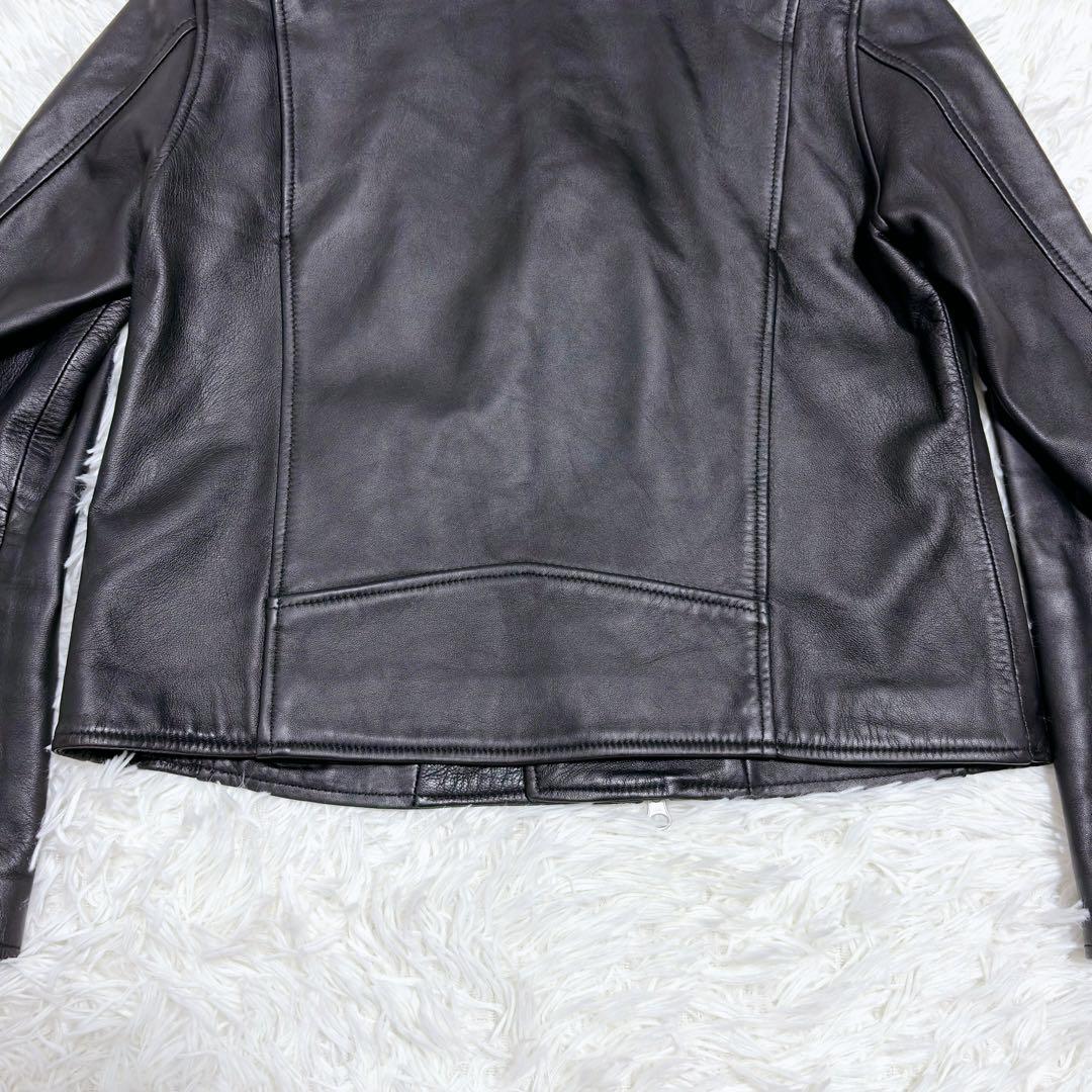 ✨美品✨スローブイエナ ラムレザー ダブルライダースジャケット ブラック L