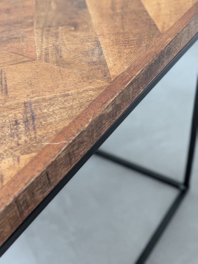 USED/LIFE FURNITURE ヘリンボーンテーブル インダストリアル