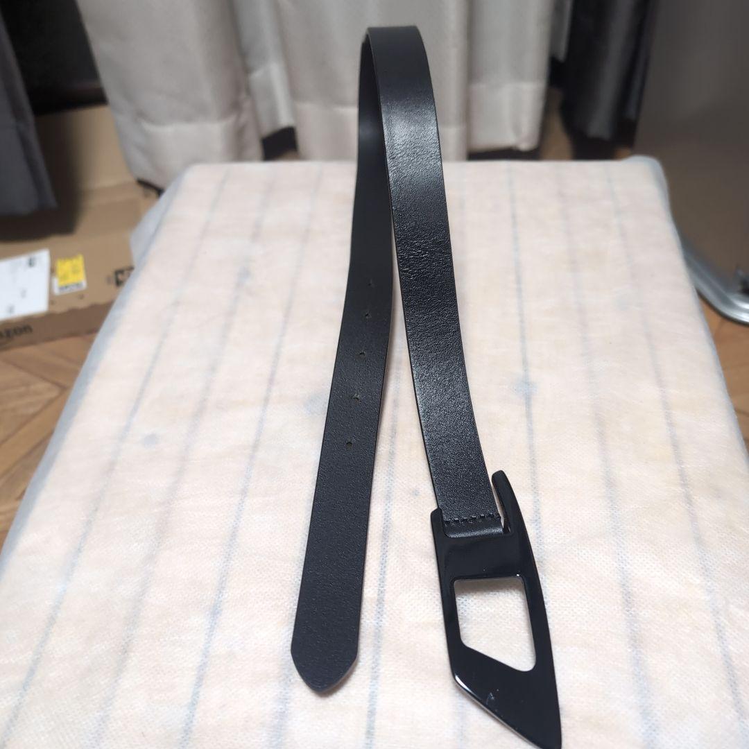 DIESEL ブラックベルト オリジナルポーチ付き