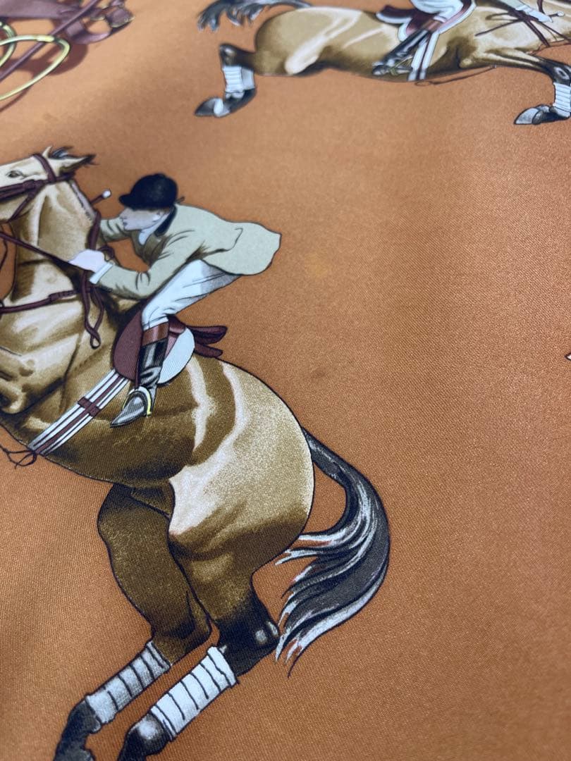 303 フランス製 エルメス HERMES JUMPING カレ 90 シルク