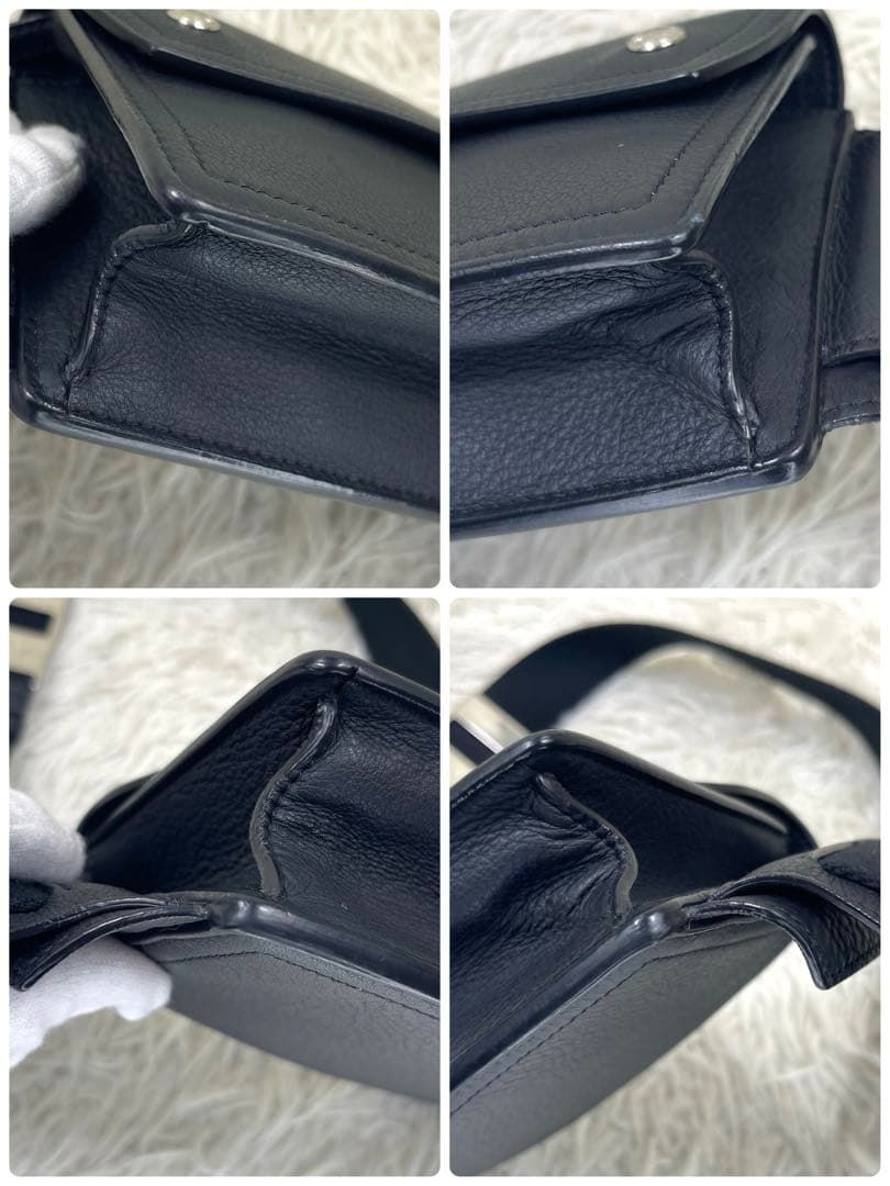 専用品‼️ BURBERRY バーバリー　ボディバッグ　ロゴ押し　オールレザー