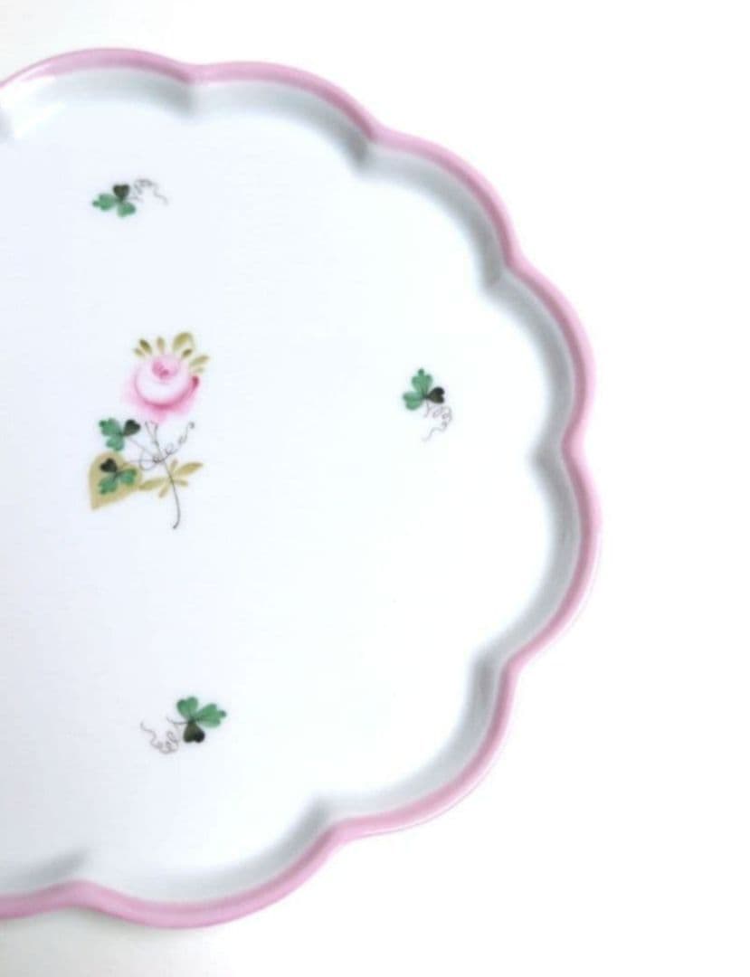 ✩希少品✩　ヘレンド　ウィーンの薔薇　ピンク　花形プレート