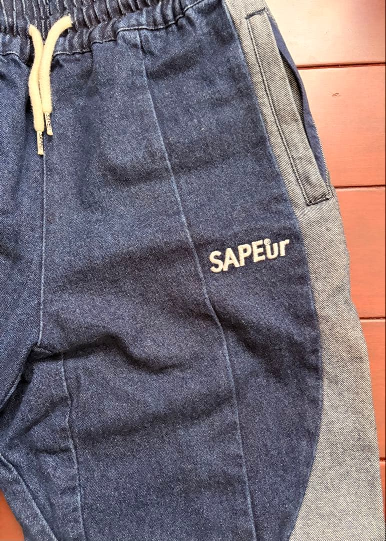 SAPEUR サプール デニムジャケットトラックパンツセットアップ