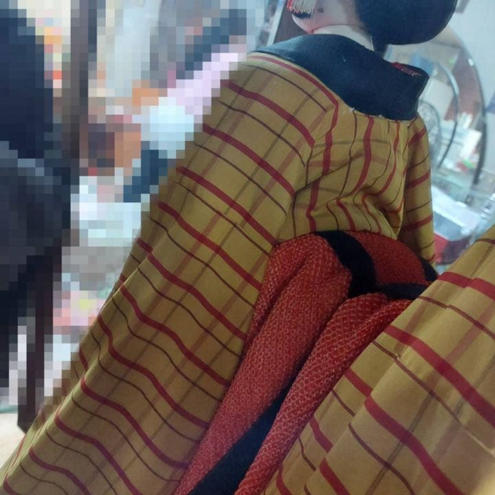 文楽人形　ガラスケース付き
