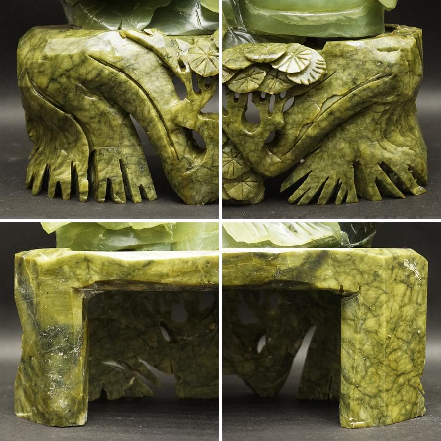 中国美術 中国古玩 天然玉石 砡製 翡翠 東洋彫刻 オブジェ 唐物 古美術品