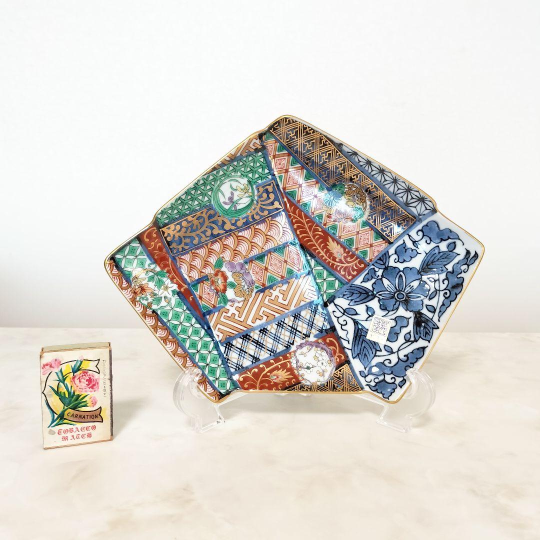 龍峰窯 祥瑞花丸紋むすび皿 5枚 取り皿 和食器 金彩