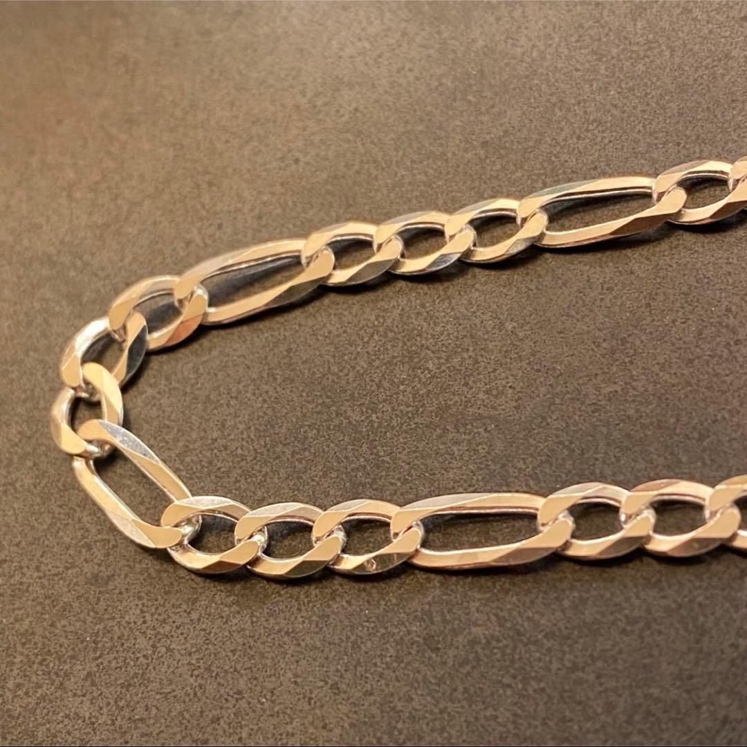 ITALY MADE SILVER925 FIGARO BRACELETシルバー