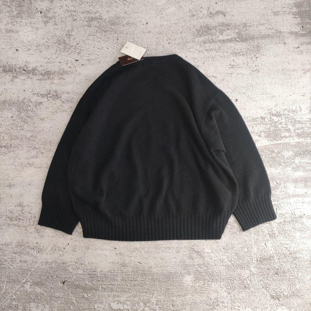 タグ付き　plage プラージュ　ファインウール　ワイドクループルオーバー　黒