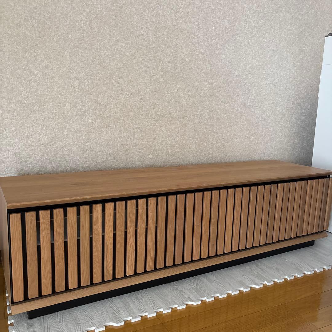 ナチュラルウッド テレビボード 引き出し付き