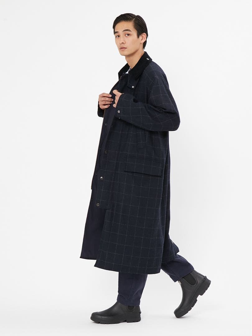 Barbour/バブアー DON WOOL COAT CHECK