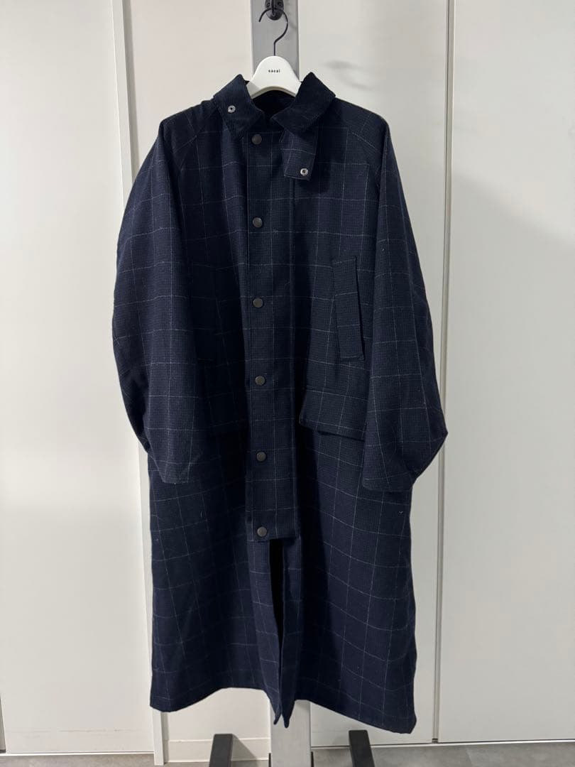Barbour/バブアー DON WOOL COAT CHECK