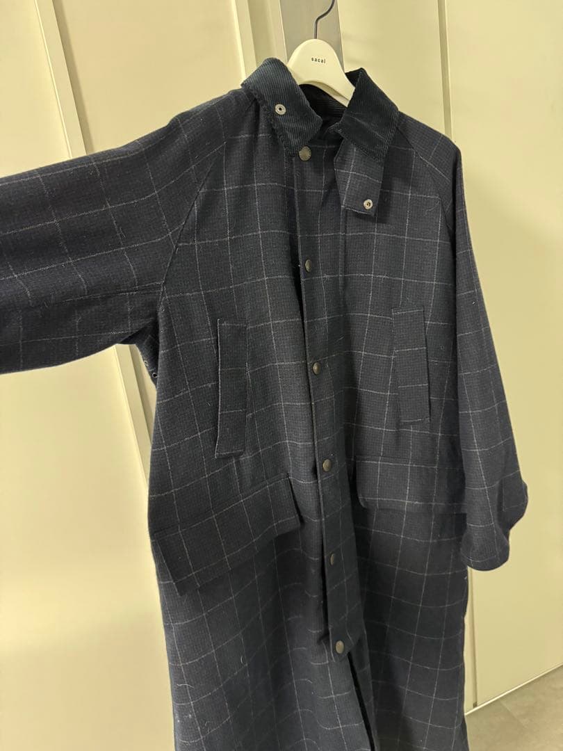 Barbour/バブアー DON WOOL COAT CHECK