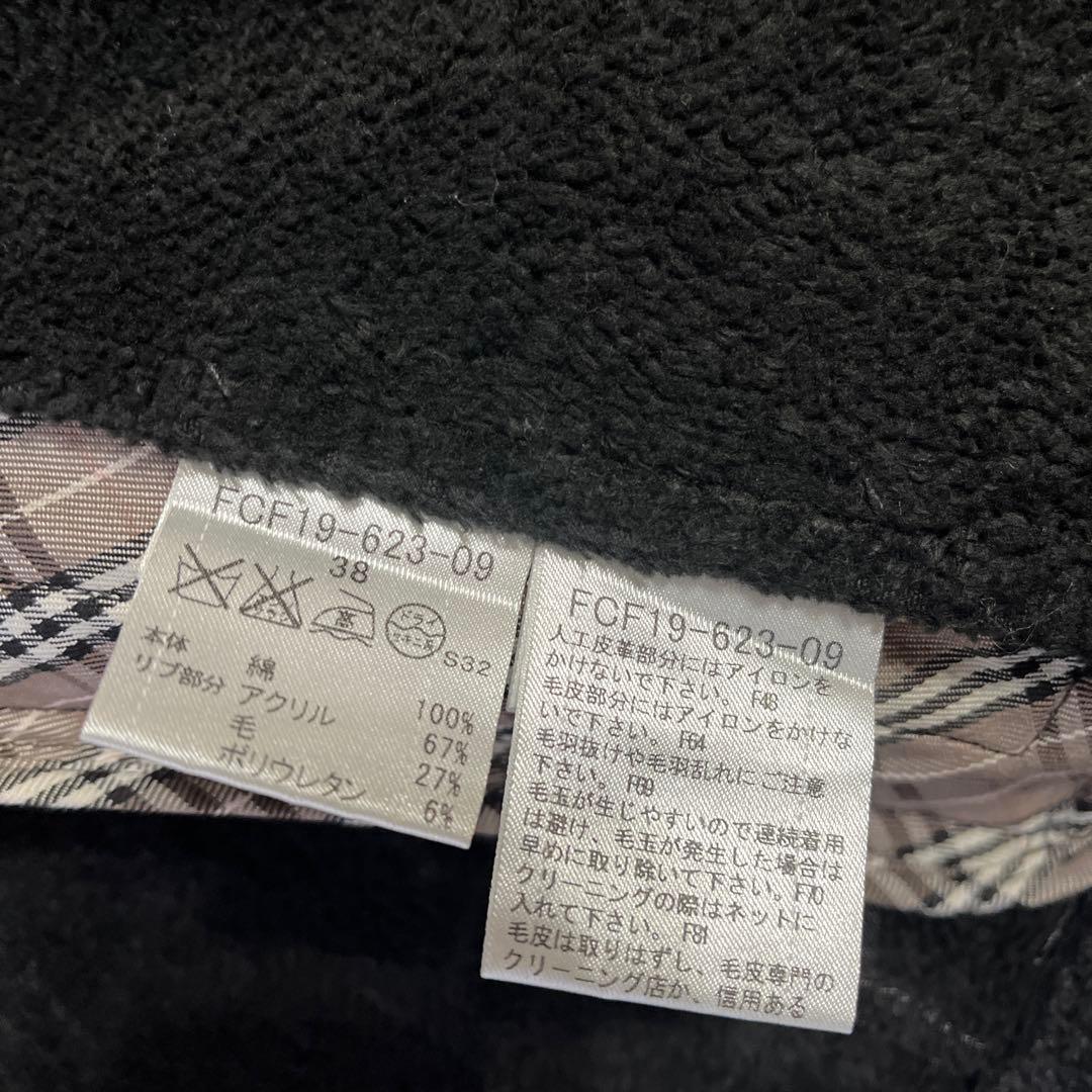 BURBERRY BLUE LABEL ブラックジャケット 38
