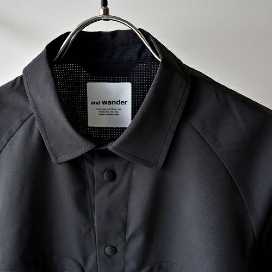 アンドワンダー and wander tech LS shirt ブラック L