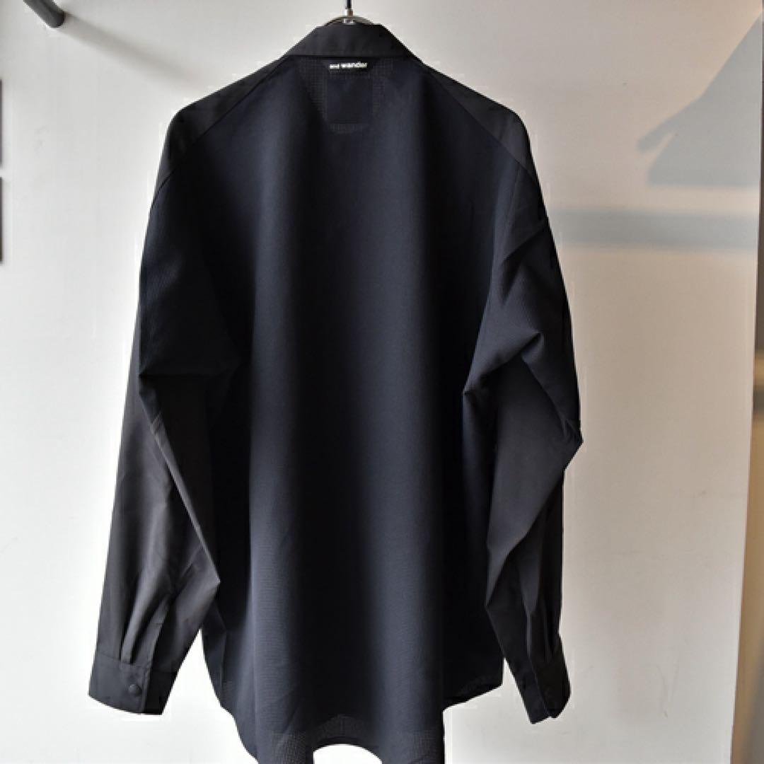 アンドワンダー and wander tech LS shirt ブラック L