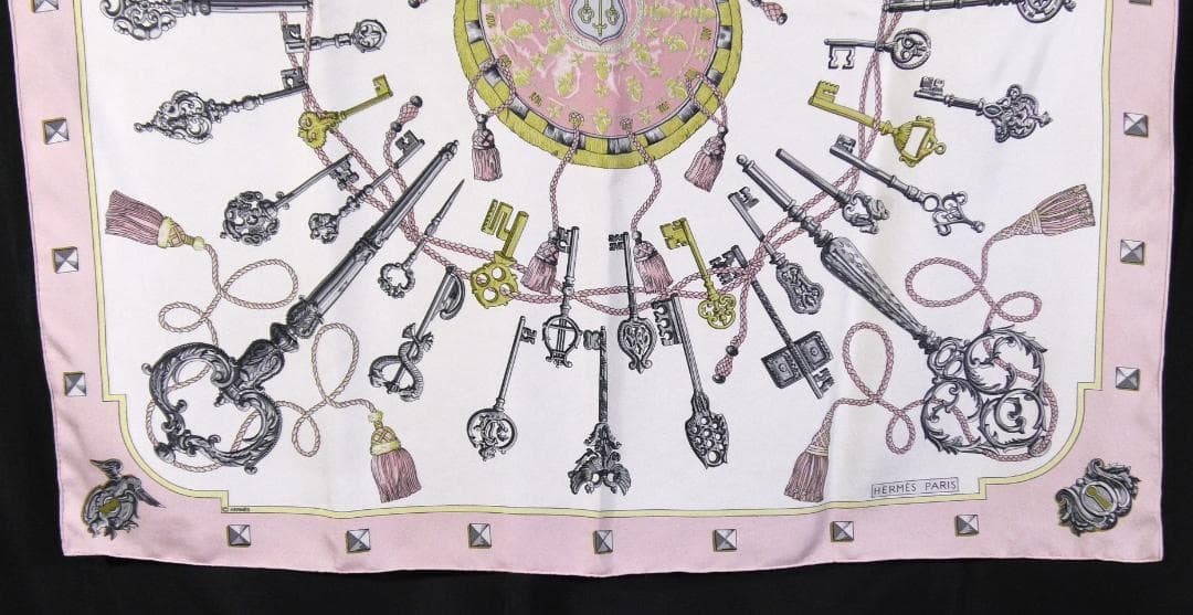 HERMES エルメス　大判スカーフ　カレ90　 D495