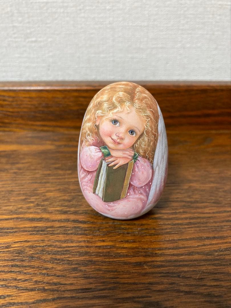 秋の感謝セール♪ロシア雑貨☆天使のエッグオーナメント マトリョーシカ リダ工房