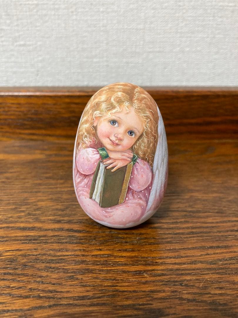 秋の感謝セール♪ロシア雑貨☆天使のエッグオーナメント マトリョーシカ リダ工房