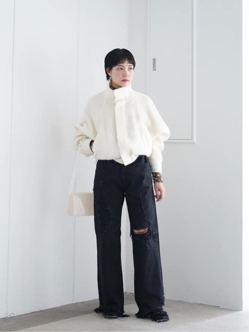 パンツ kanako sakai RIPPED JEANS 34