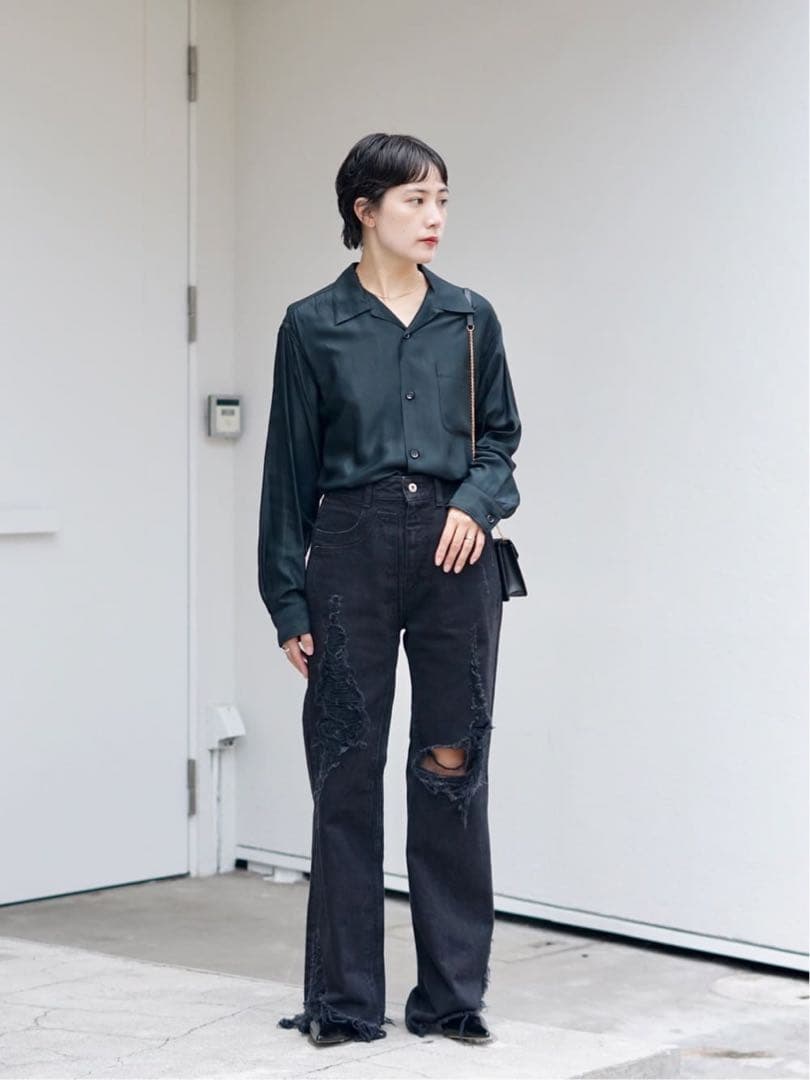 パンツ kanako sakai RIPPED JEANS 34
