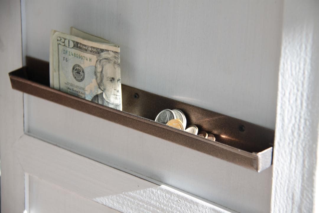 ドア型ミラー☆ホワイト　ミラー　ドアミラー　スタンドミラー　壁掛け　姿見　鏡