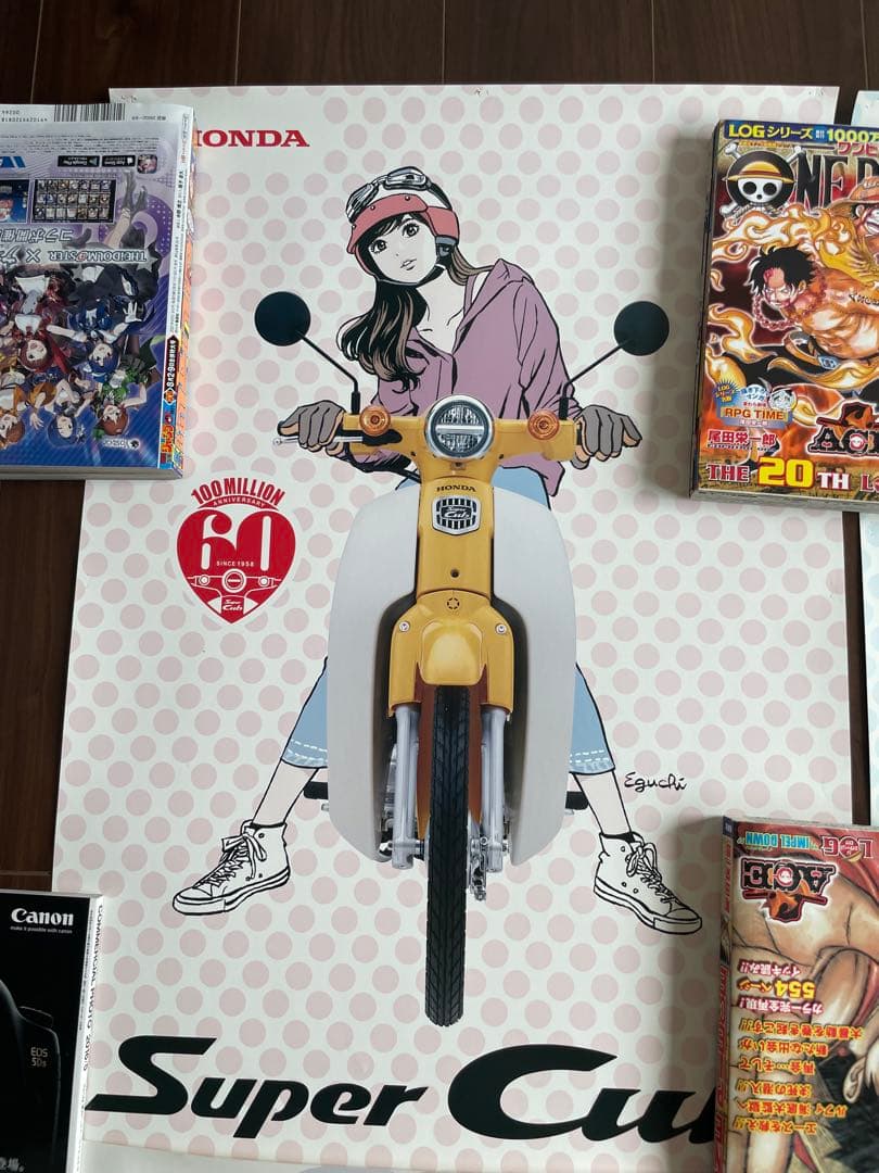 江口寿史　ホンダ　スーパーカブ60周年記念B2ポスター　非売品3枚セット