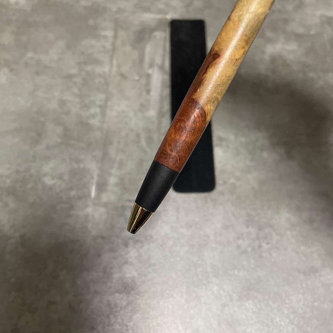 <EMさん専用>ボナンペン　旧型　花梨紅白　0.5mm