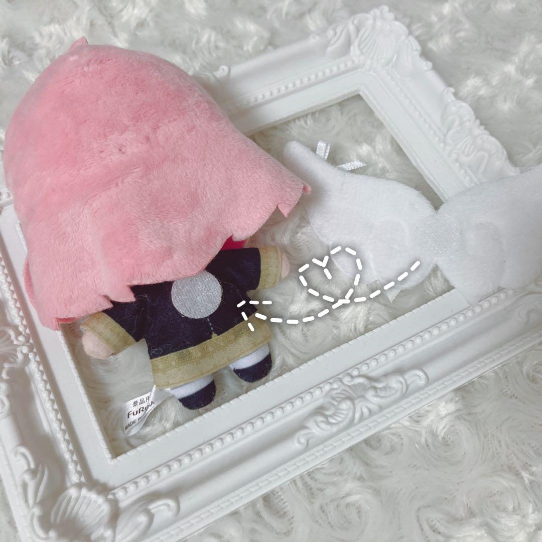 【98】ぬいぐるみ ぬい服 おまんじゅう ヘッドドレス【白 ピンク うさぎ】