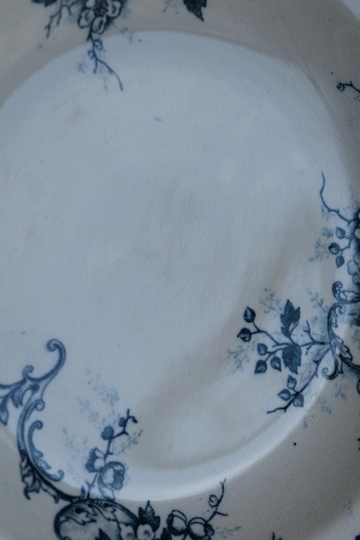 ショワジー・ル・ロワ　ブルーのポンパドール　深皿　POMPADOUR