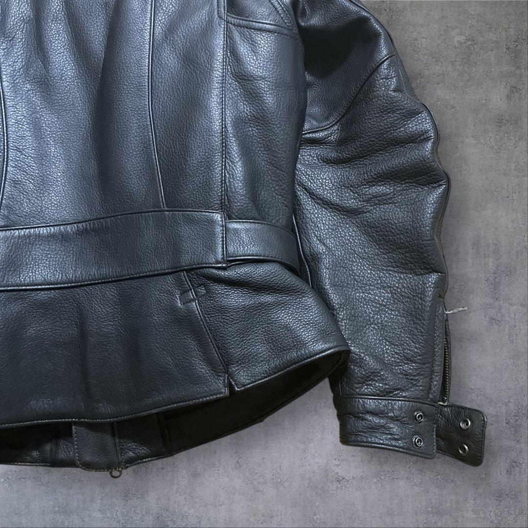 【純正】ハーレーダビッドソン 本革 ライダース キルティング MW シボ