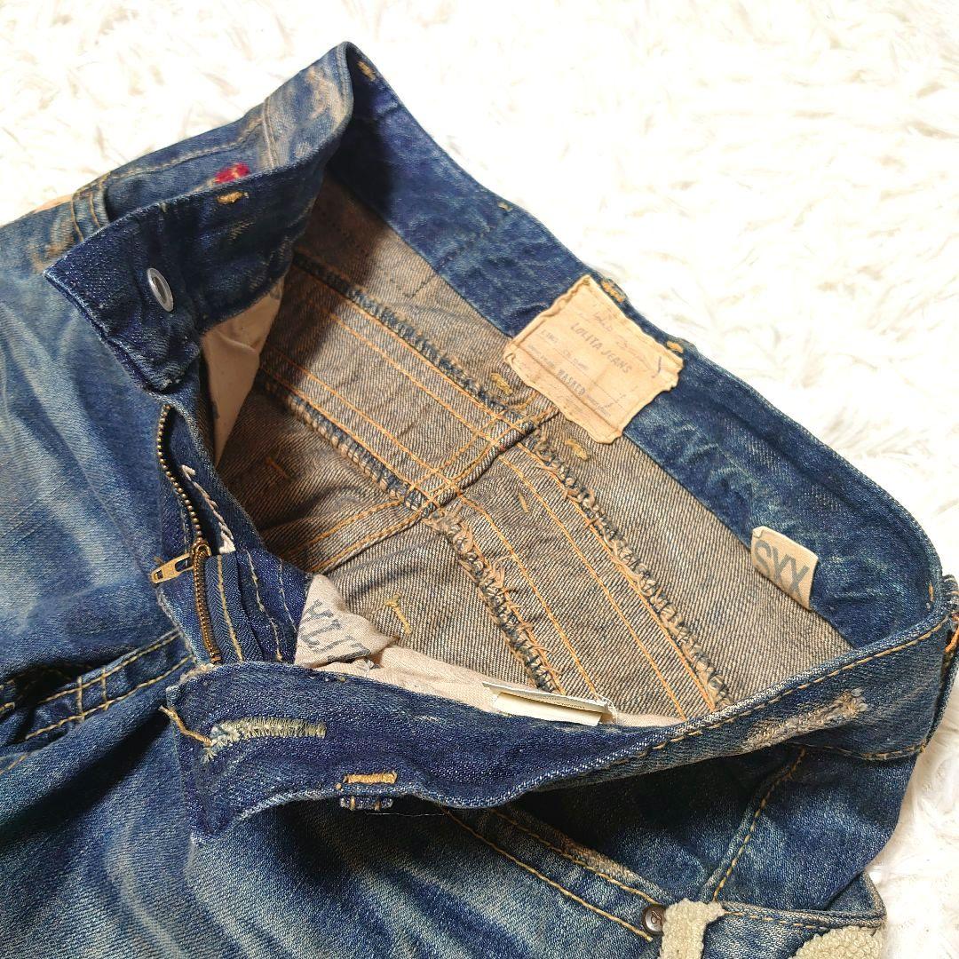 ロリータジーンズ × 奈良美智 ワッペン サガラ刺繍 ジーンズ