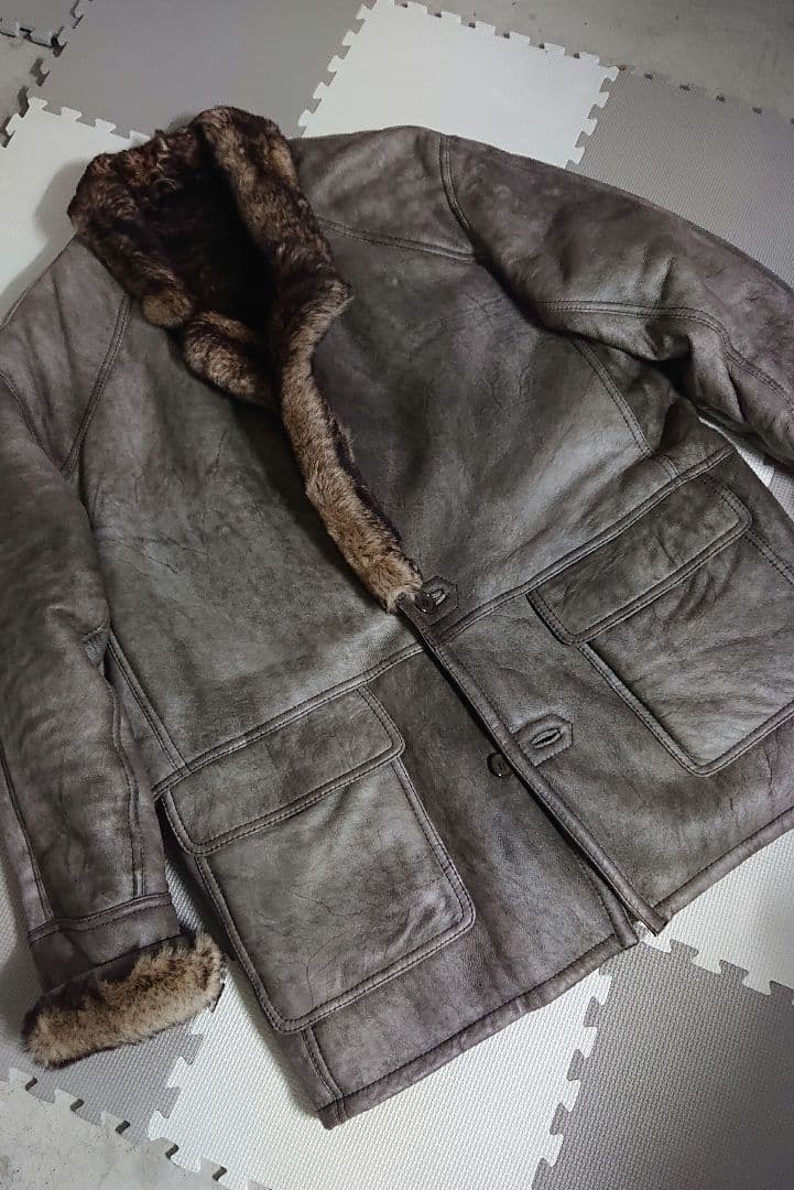 【スペイン製】オールド ユーロ ムートンコート【高級】