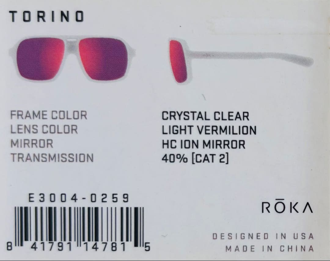 未使用 ROKA TORINO 超軽量サングラス ランニング トライアスロン