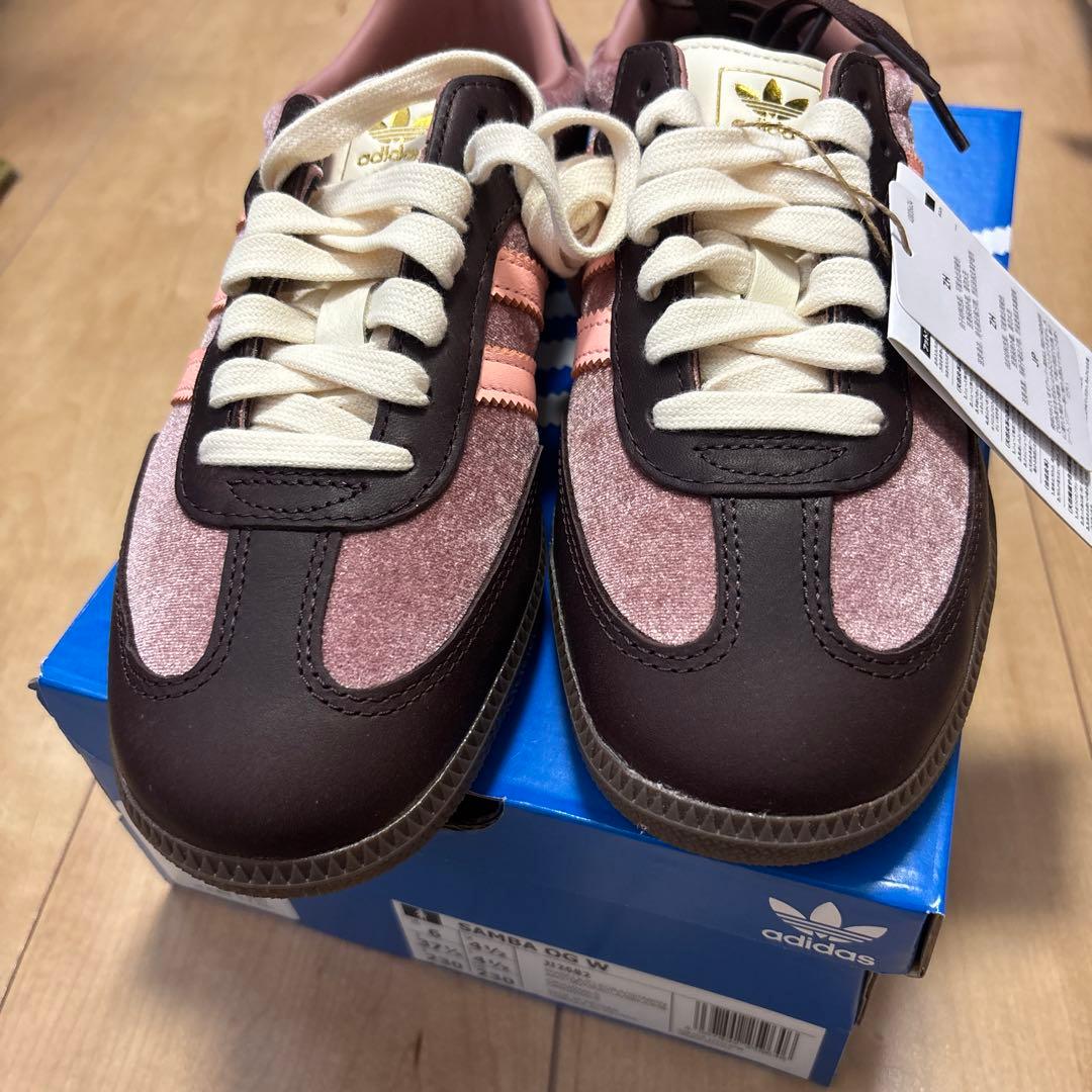 adidas SAMBA OG W ブラウン/ピンク 23.0 publux