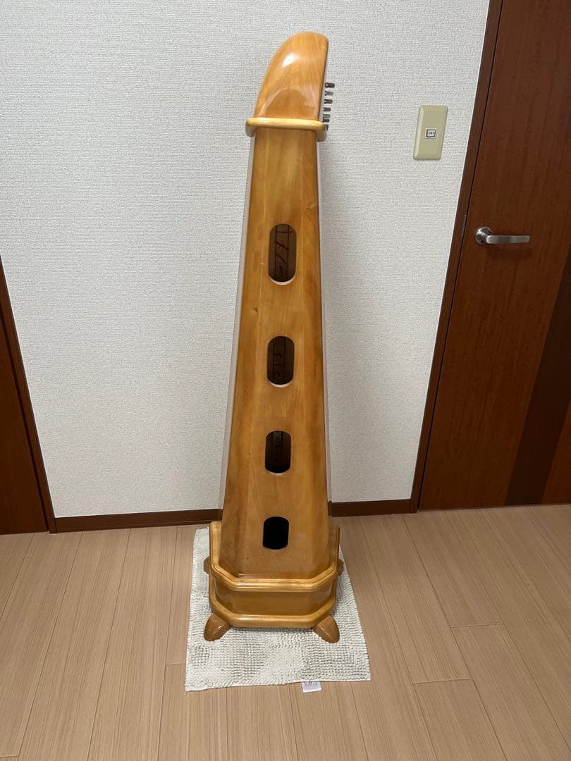 ◆直接取引◆ 横浜◆ 青山ハープ　36弦　弦楽器　良好　ハープ本体