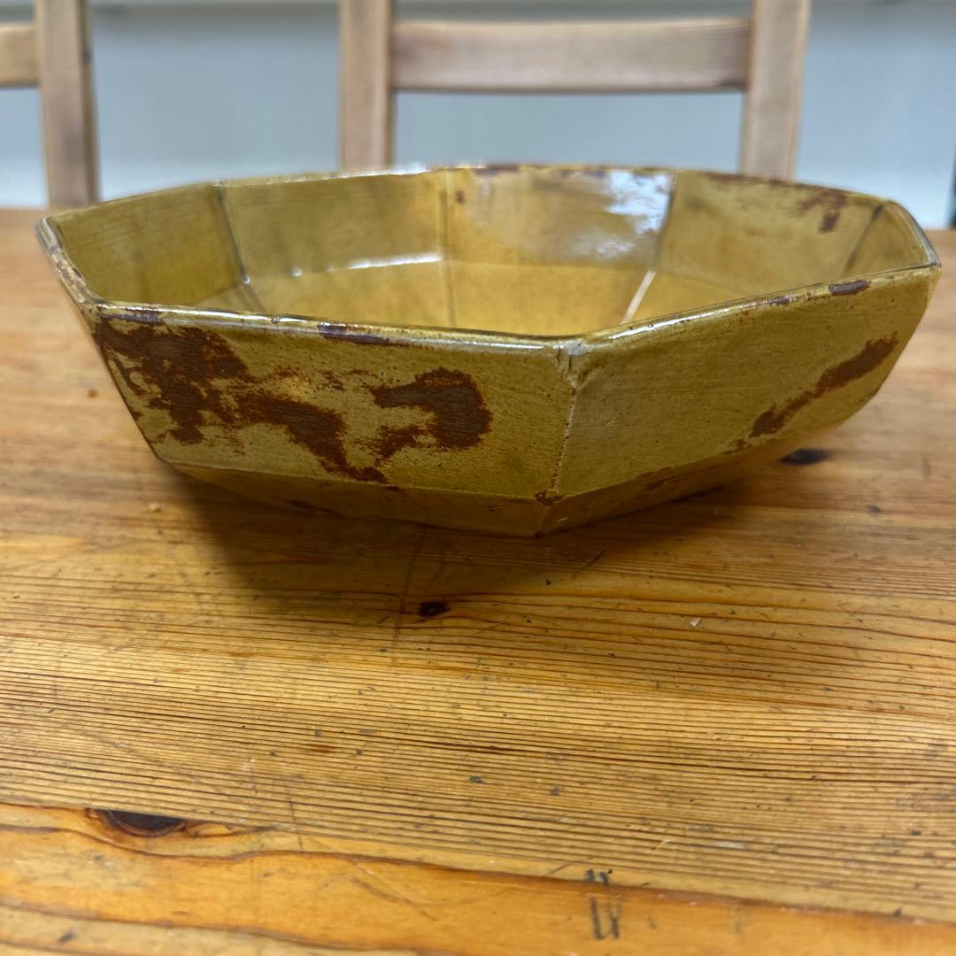 作家　陶芸作家　八角鉢　9寸　サラダ鉢　大鉢